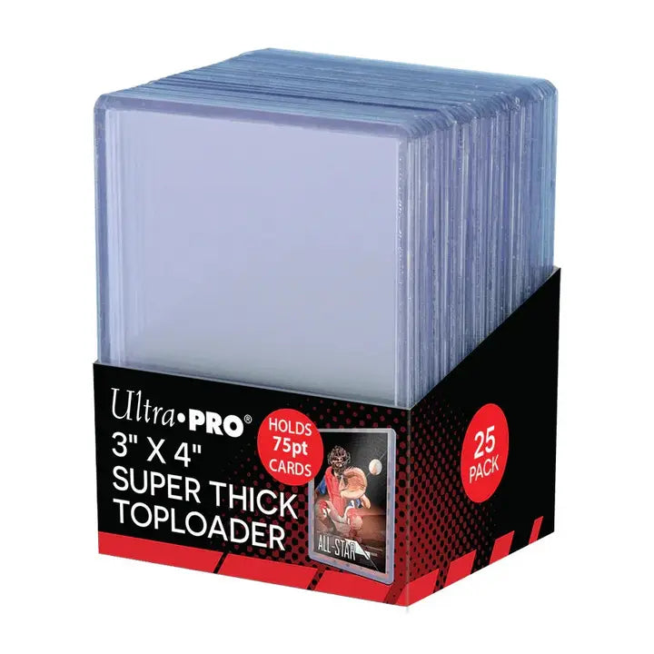 Ultra PRO Clear Thick Toploaders 75PT – 25 stk