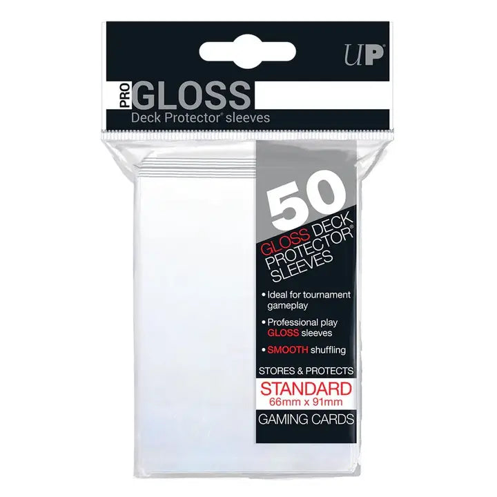 Ultra PRO PRO-Gloss Standard Sleeves – Clear – 50 stk